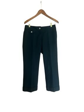Etcetera women’s Black cropped cuffed pants